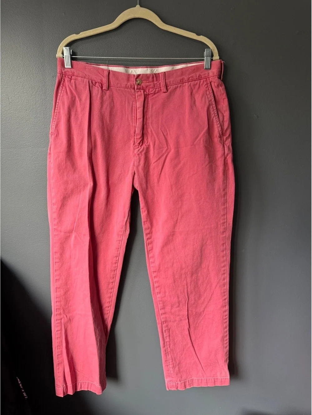 Polo by Ralph Lauren Classic Fit Red Cotton Chino Pants Size 34x30